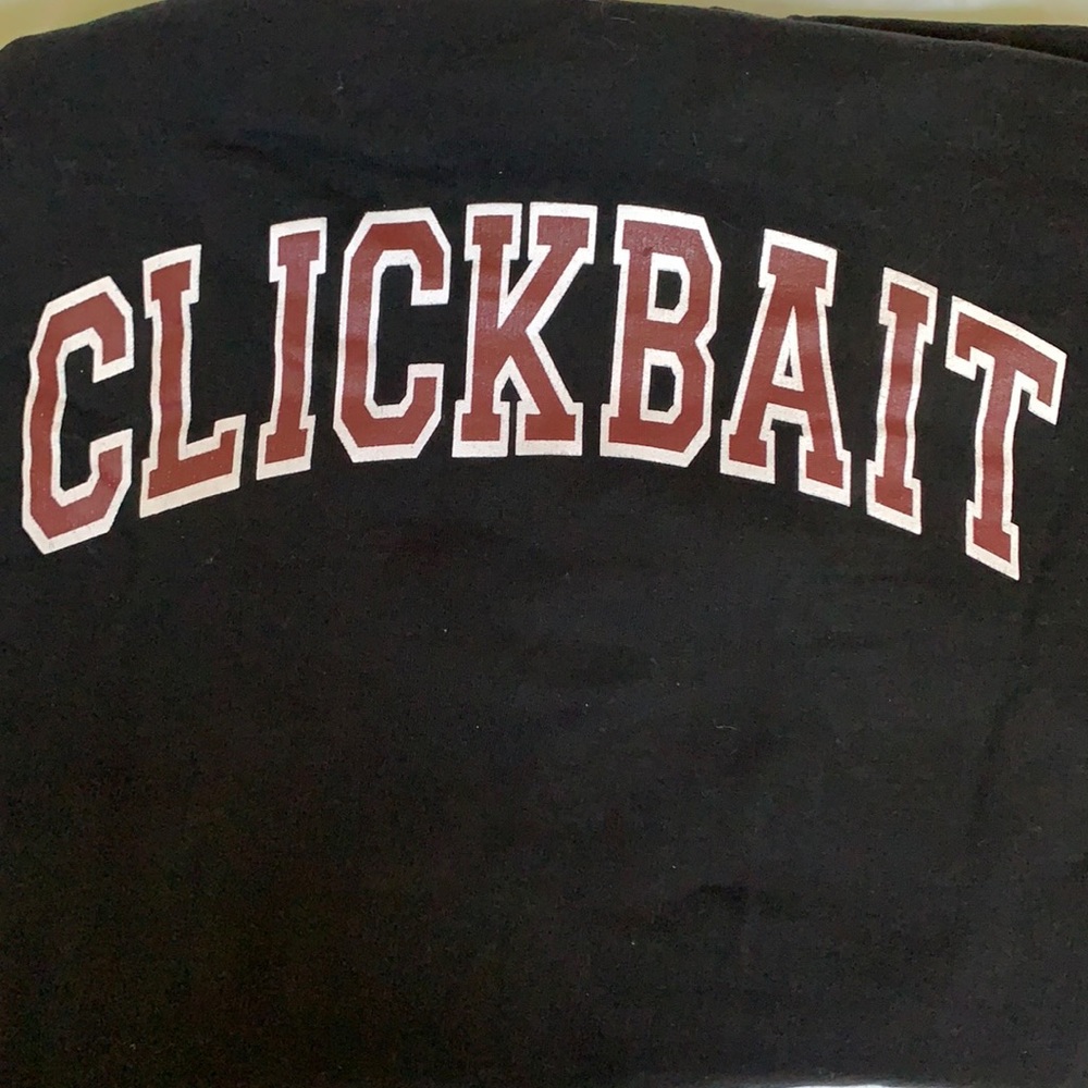 David Dobrik Large Black Clickbait Crewneck UNISEX